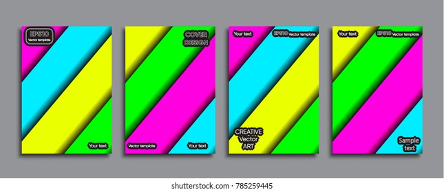 Creative colored cover. Cover design.