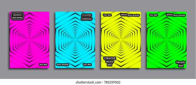Creative colored cover. Cover design.