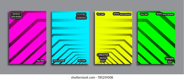 Creative colored cover. Cover design.