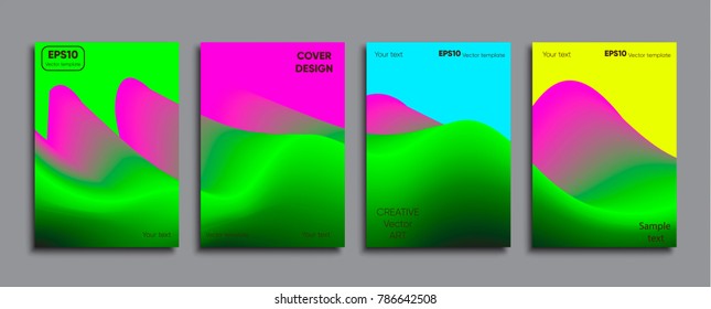 Creative colored cover. Cover design.