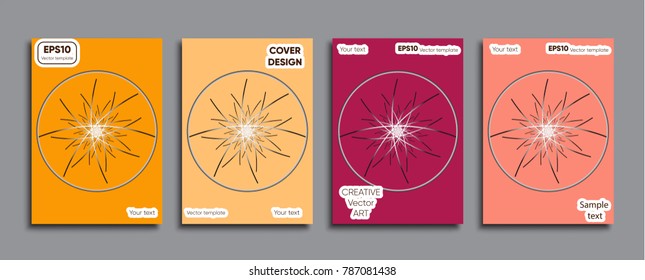 Creative colored cover. Cover design.