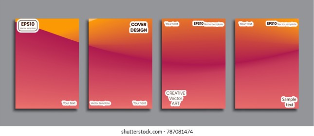Creative colored cover. Cover design.