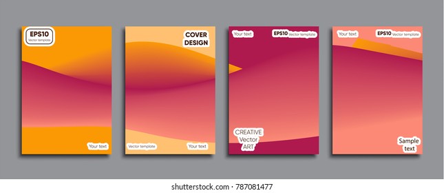 Creative colored cover. Cover design.
