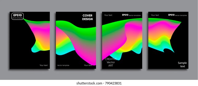 Creative colored cover. Cover design.
