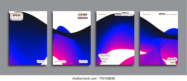 Creative colored cover. Cover design.