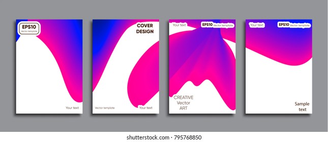 Creative colored cover. Cover design.