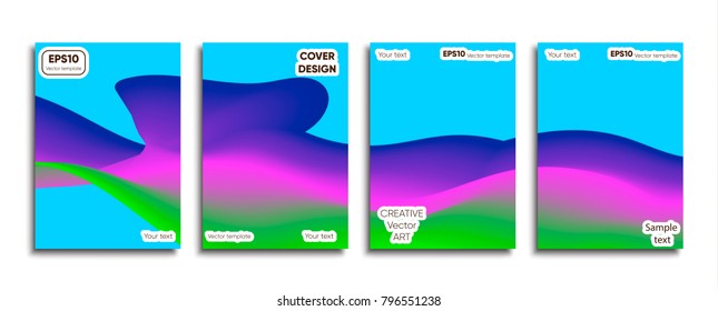 Creative colored cover. Cover design.