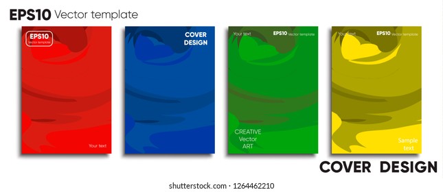 Creative colored cover. Cover design. Cool background.