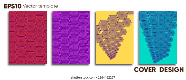 Creative colored cover. Cover design. Cool background.