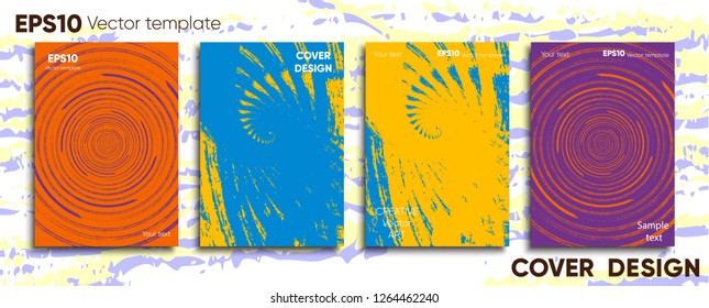 Creative colored cover. Cover design. Cool background.
