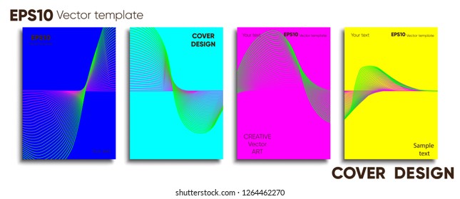 Creative colored cover. Cover design. Cool background.