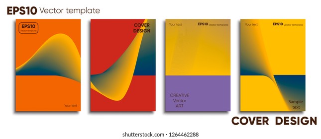 Creative colored cover. Cover design. Cool background.