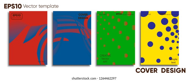 Creative colored cover. Cover design. Cool background.