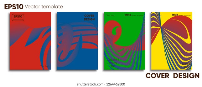 Creative colored cover. Cover design. Cool background.