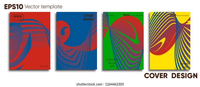 Creative colored cover. Cover design. Cool background.