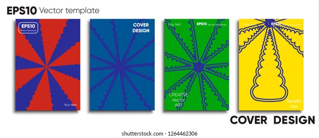 Creative colored cover. Cover design. Cool background.
