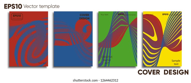 Creative colored cover. Cover design. Cool background.