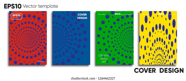 Creative colored cover. Cover design. Cool background.
