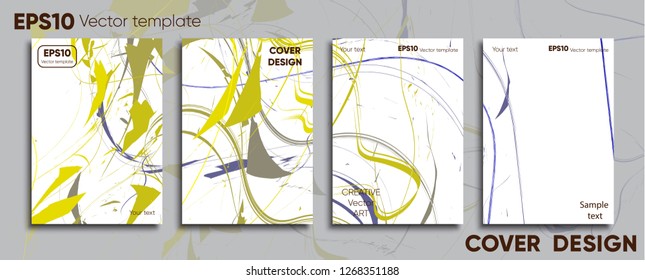 Creative colored cover. Cover design. Cool background.