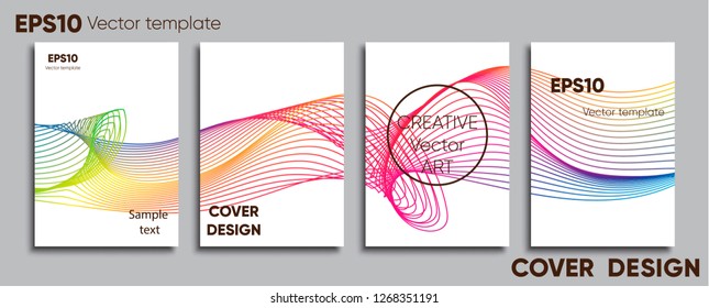 Creative colored cover. Cover design. Cool background.