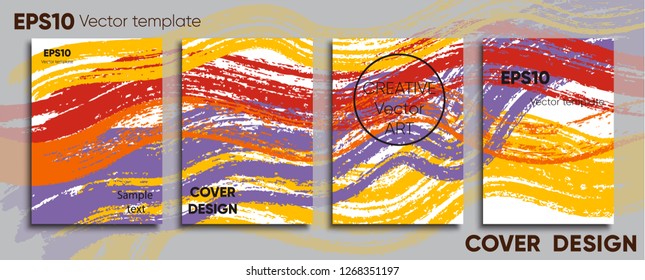 Creative colored cover. Cover design. Cool background.