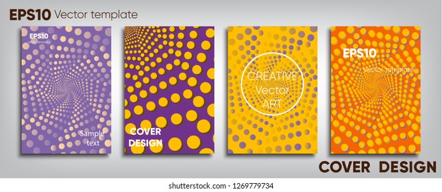 Creative colored cover. Cover design. Cool background.