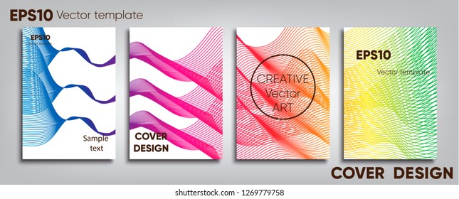 Creative colored cover. Cover design. Cool background.