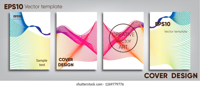 Creative colored cover. Cover design. Cool background.