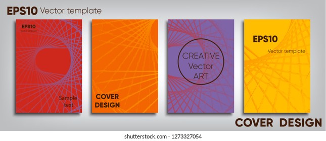 Creative colored cover. Cover design. Cool background.
