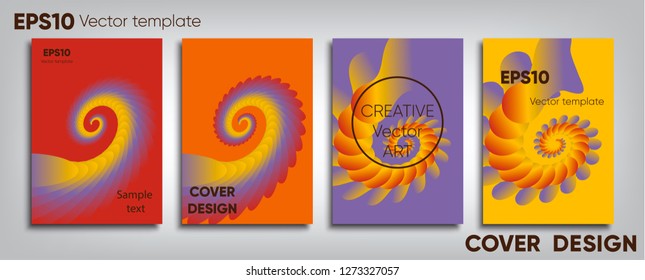 Creative colored cover. Cover design. Cool background.