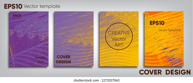 Creative colored cover. Cover design. Cool background.