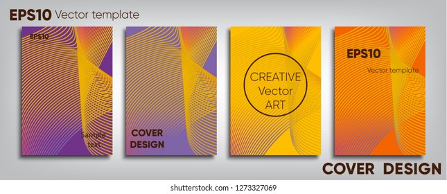 Creative colored cover. Cover design. Cool background.
