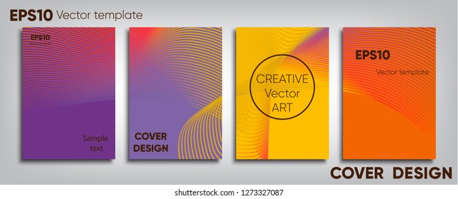 Creative colored cover. Cover design. Cool background.