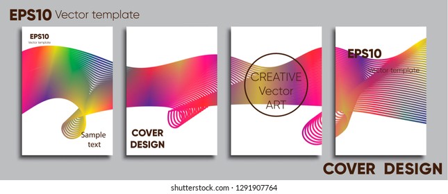 Creative colored cover. Cover design. Cool background.