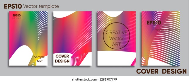 Creative colored cover. Cover design. Cool background.