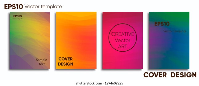 Creative colored cover. Cover design. Cool background.