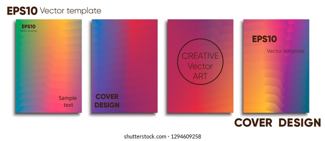 Creative colored cover. Cover design. Cool background.