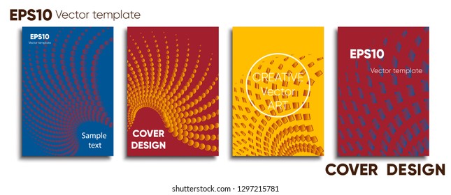 Creative colored cover. Cover design. Cool background.