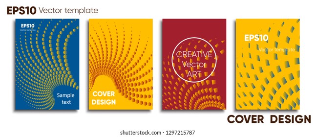 Creative colored cover. Cover design. Cool background.