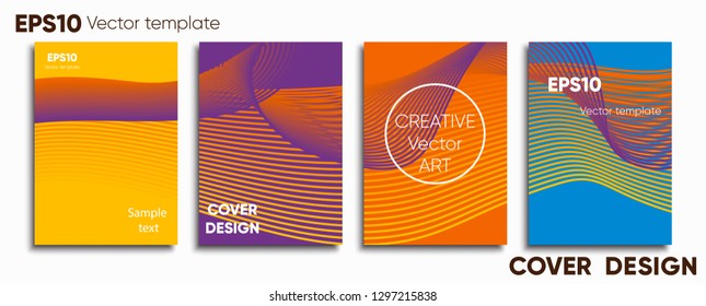 Creative colored cover. Cover design. Cool background.