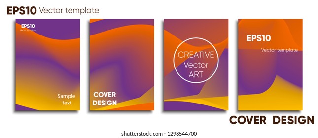 Creative colored cover. Cover design. Cool background.
