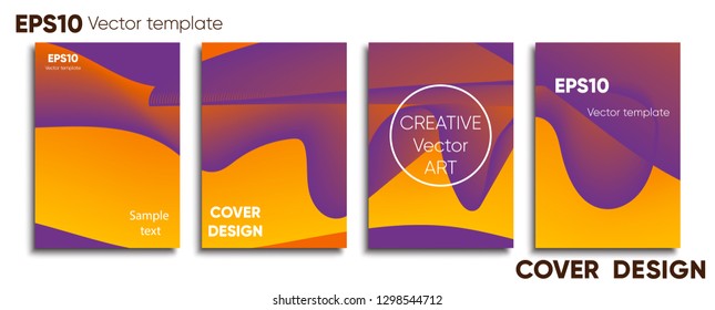 Creative colored cover. Cover design. Cool background.