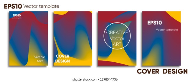 Creative colored cover. Cover design. Cool background.
