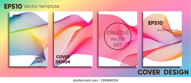 Creative colored cover. Cover design. Cool background.
