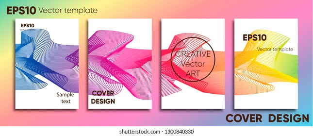 Creative colored cover. Cover design. Cool background.