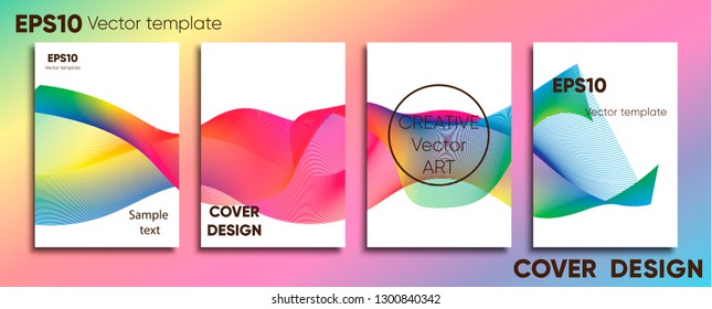 Creative colored cover. Cover design. Cool background.