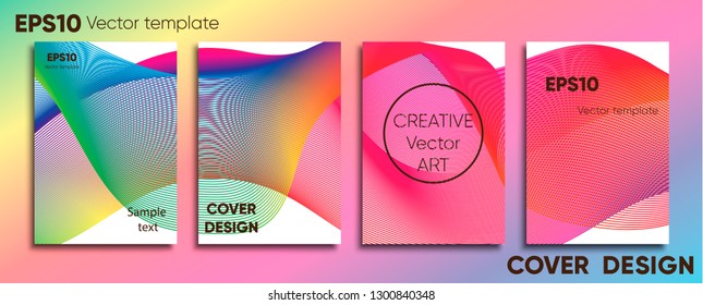 Creative colored cover. Cover design. Cool background.