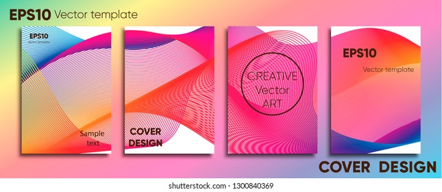 Creative colored cover. Cover design. Cool background.