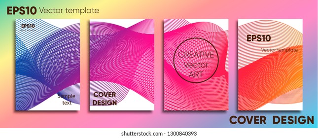 Creative colored cover. Cover design. Cool background.