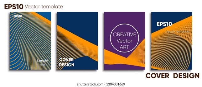 Creative colored cover. Cover design. Cool background.
